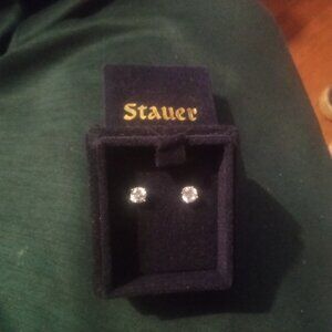 Sterling diamond earrings